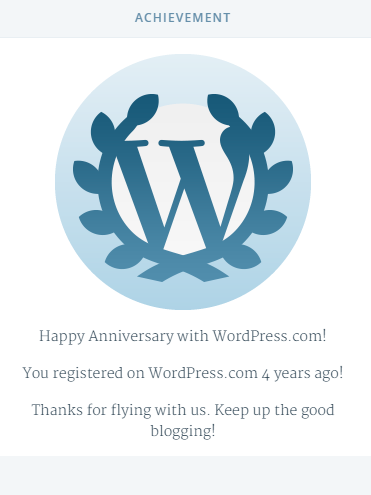 4 years of blogging